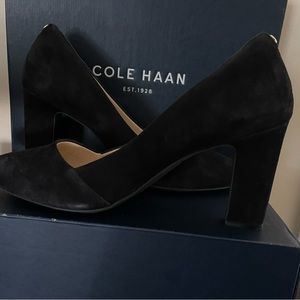 Cole Haan Kinslee Black Suede pump $150